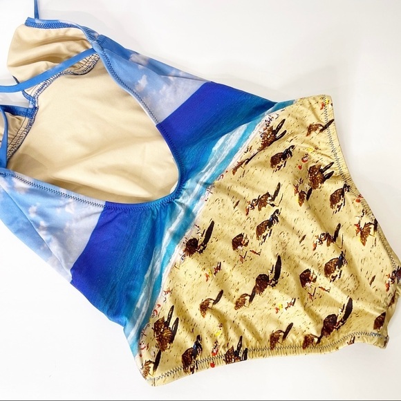 Madewell Azul Beachday Criss Cross Back One Piece Swimsuit Size 0 US NWT - Picture 7 of 8